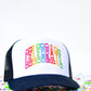 Celebrate Embroidered Trucker Hat