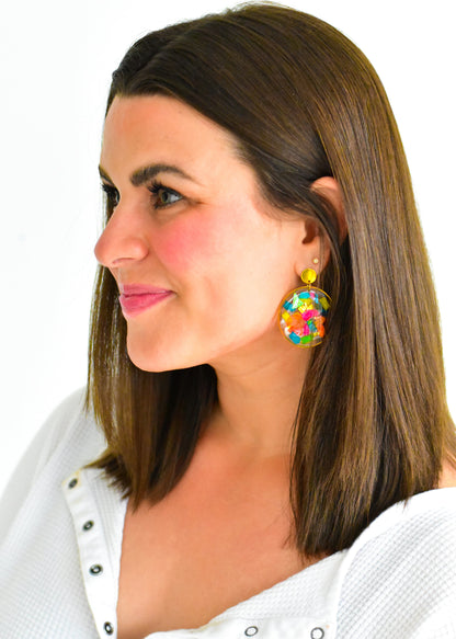 Handmade Confetti Earrings