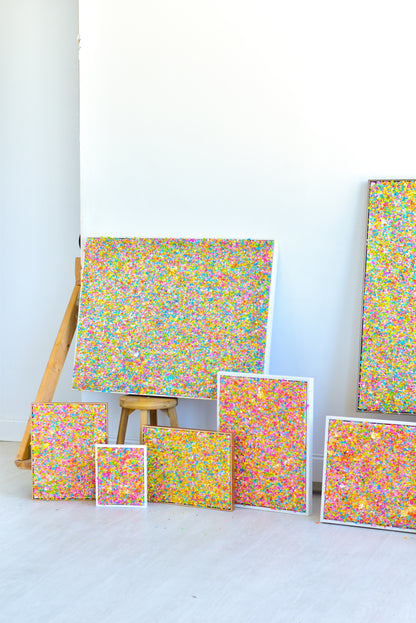Small Confetti Blend Canvas .02 - 9x11