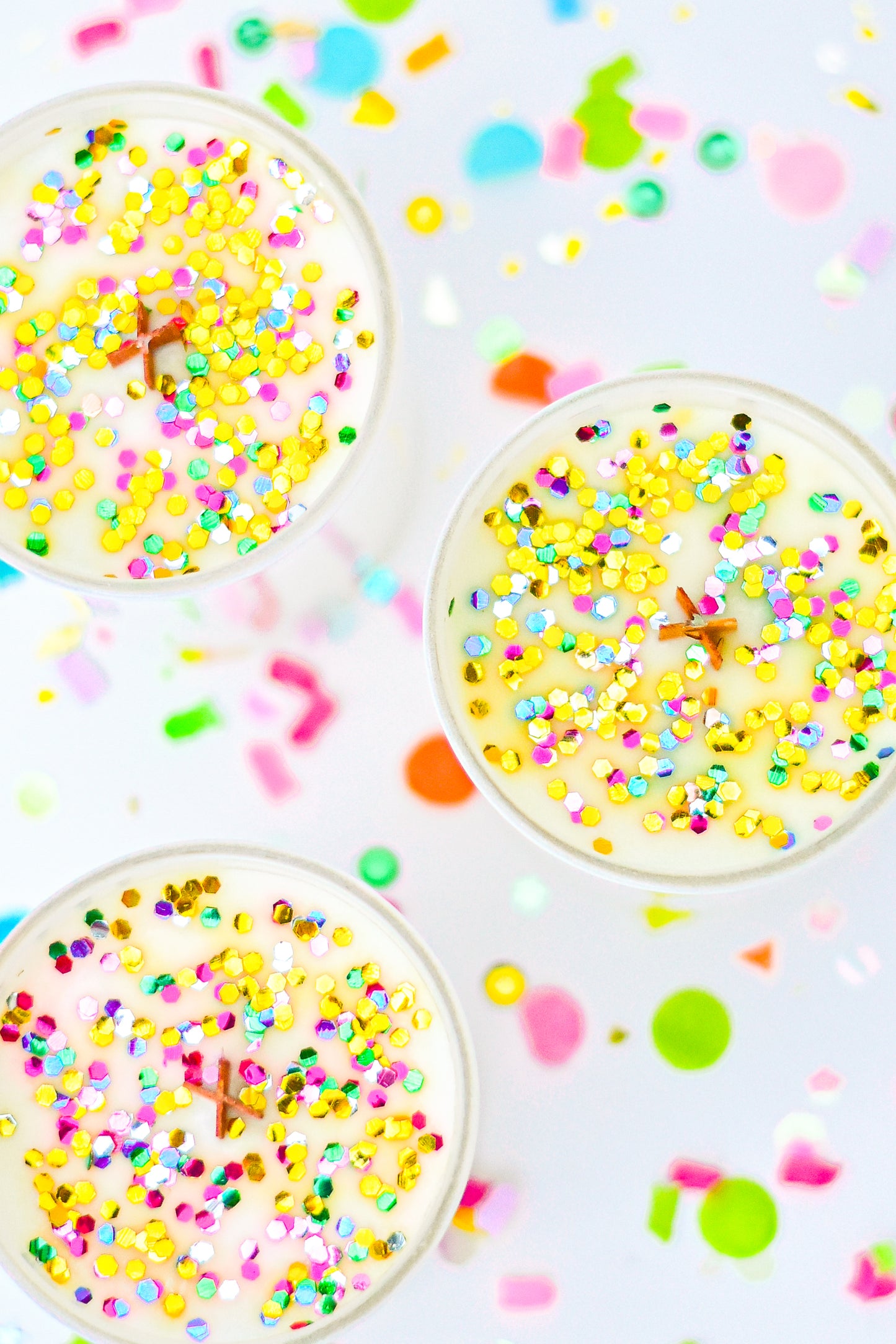 Fall Confetti Candles