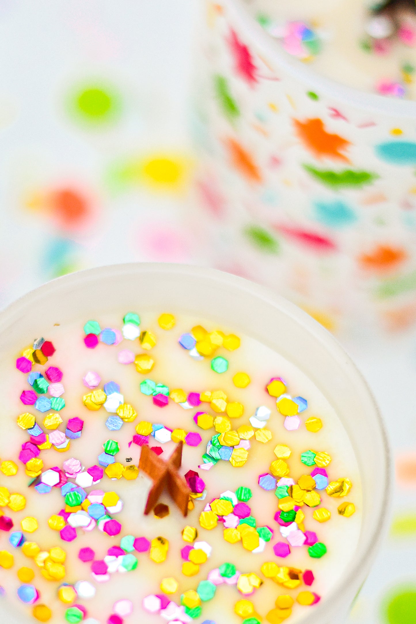 Fall Confetti Candles