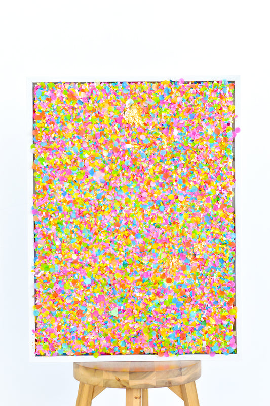 Large Confetti Blend Canvas .01 - 18x24