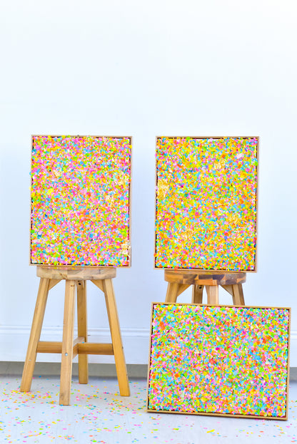 Medium Confetti Blend Canvas .01 - 14x18