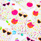 Confetti Ghost Sticker