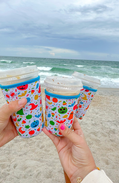 Spooky Confetti Iced Coffee Sleeves
