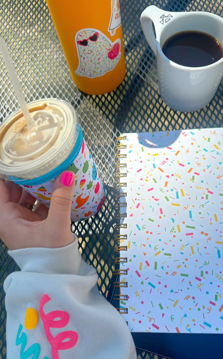 Spooky Confetti Iced Coffee Sleeves