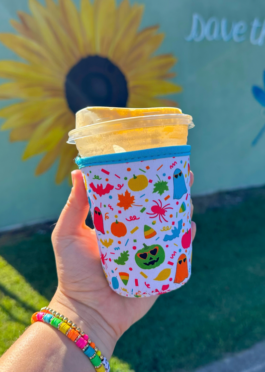 Spooky Confetti Iced Coffee Sleeves